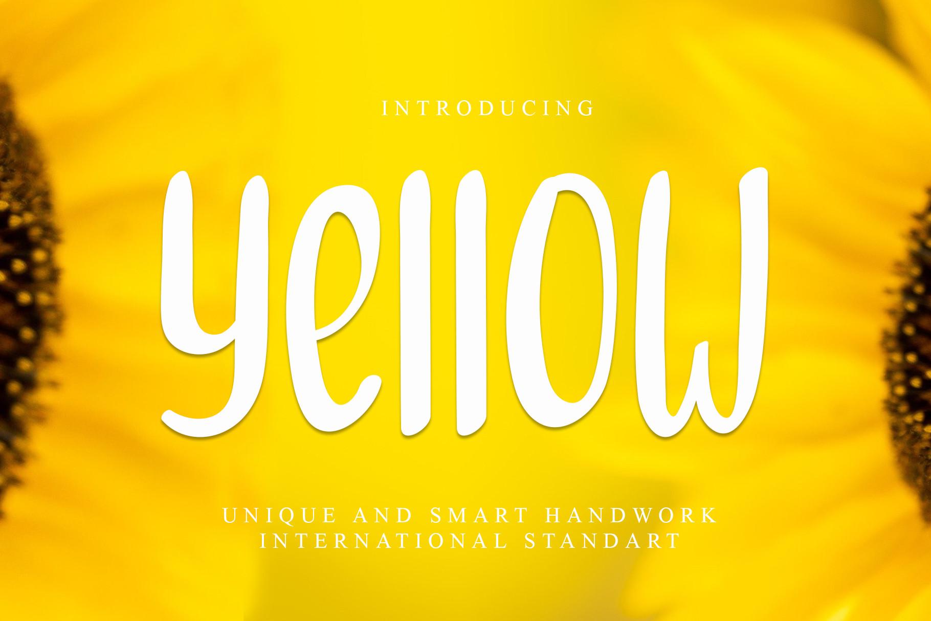 Yellow Font