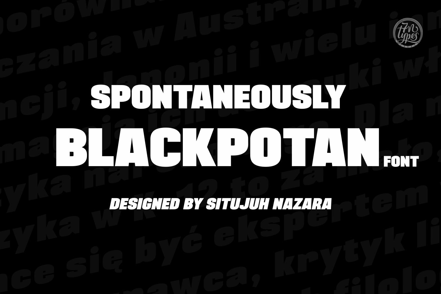 Blackplotan Font