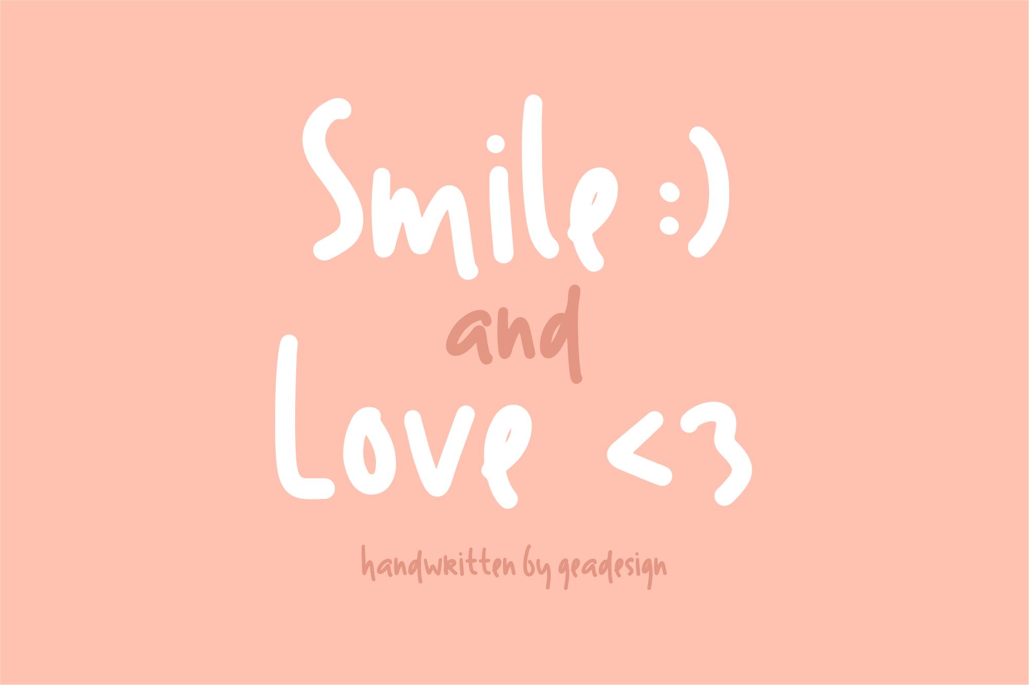 Smile and Love Font