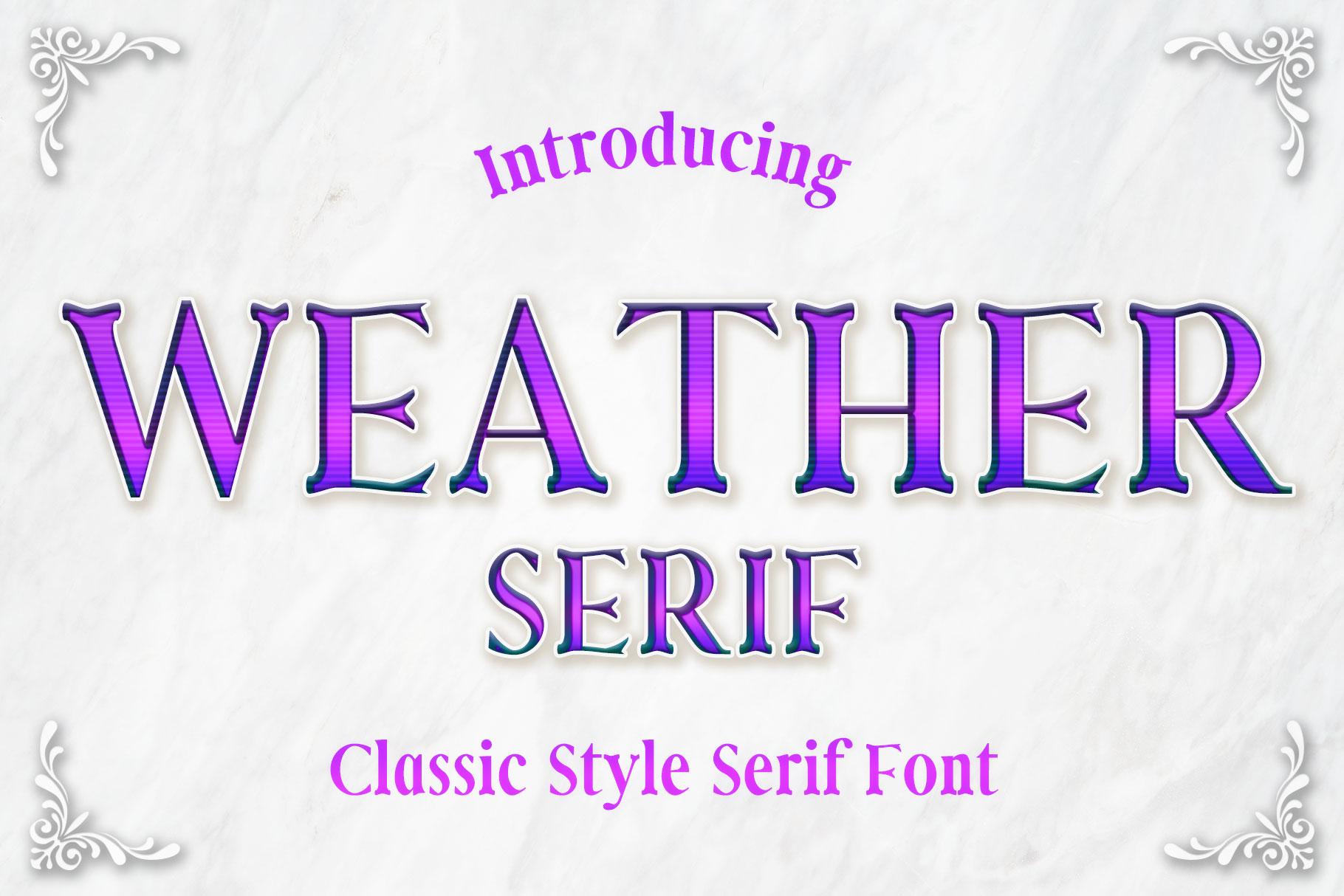 Weather Font