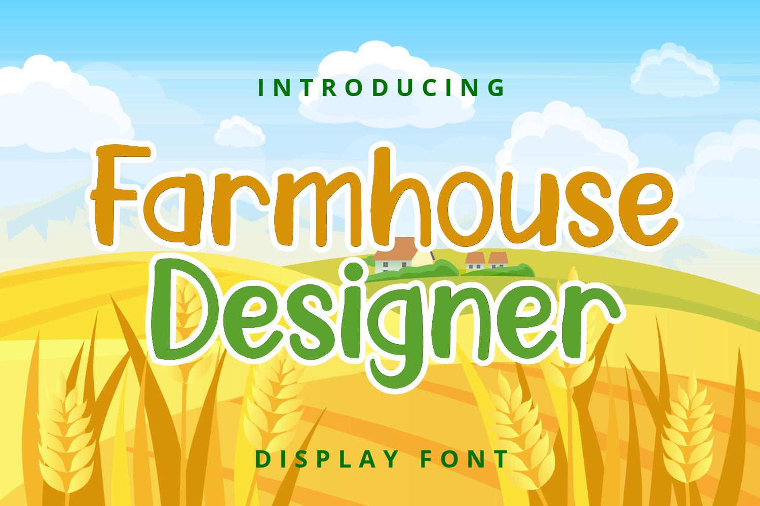 Farmhouse Designer Font