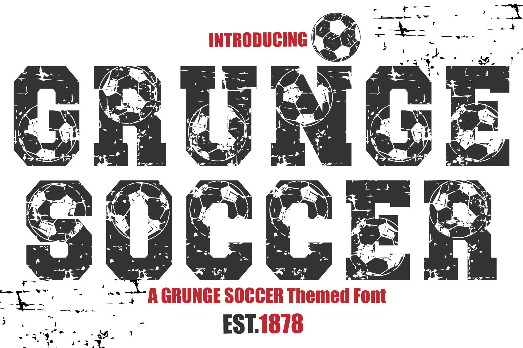 Grunge Soccer Font