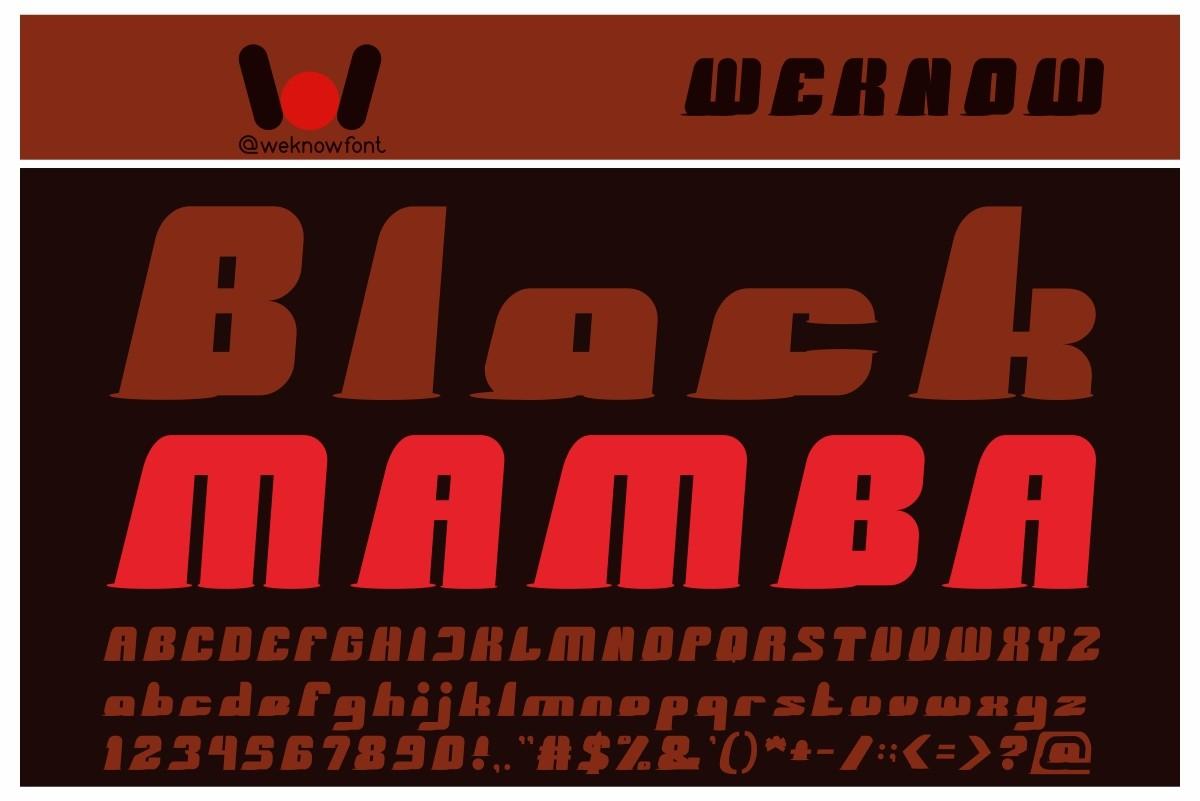 Black Mamba Font