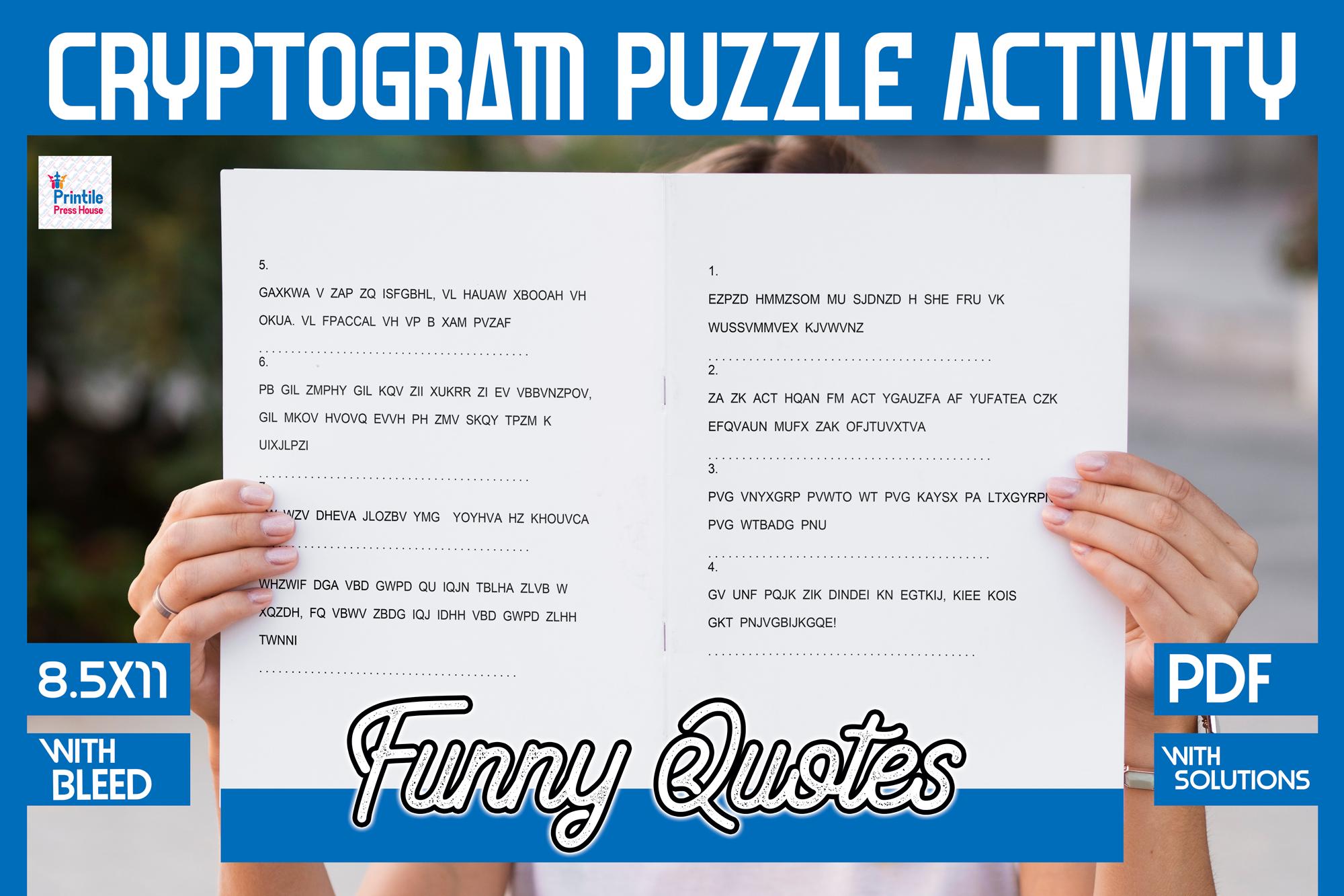 Funny Quotes Cryptogram Puzzle