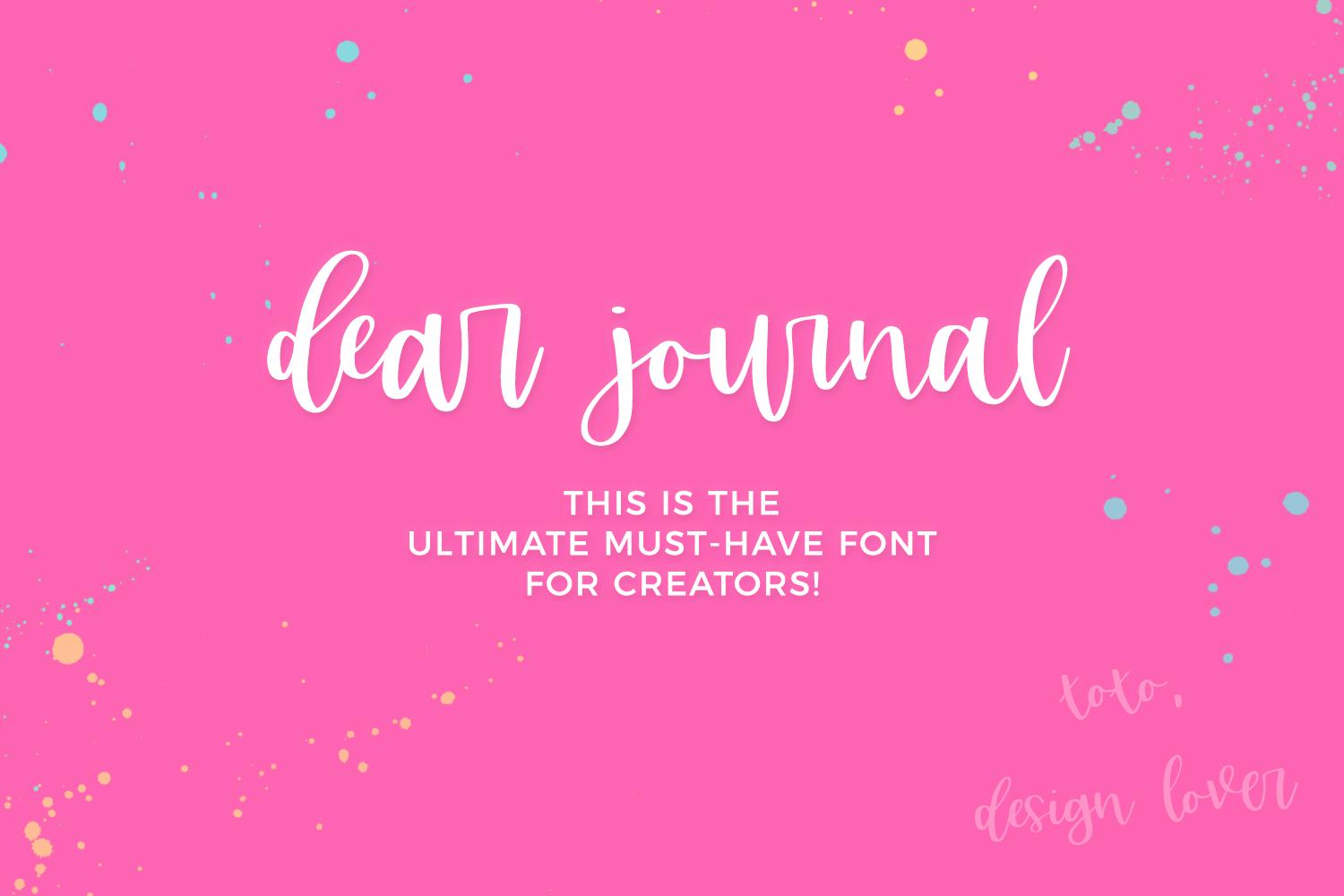 Dear Journal Font