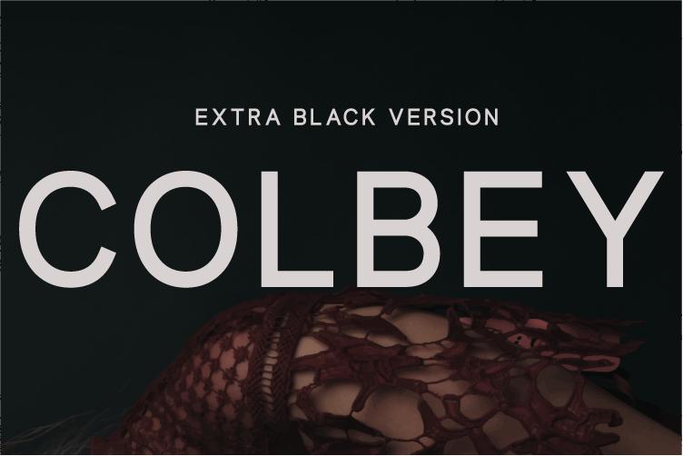 Colbey Extra Black Font