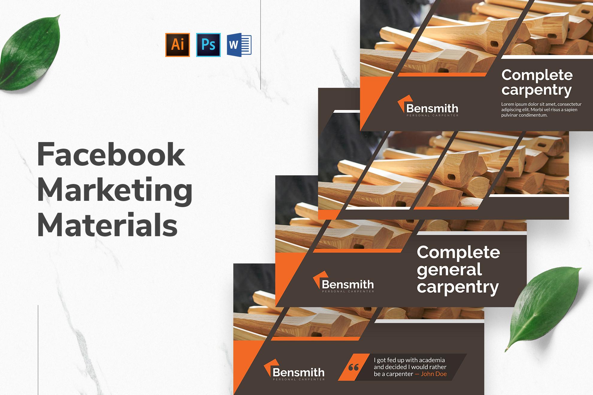 Carpenter Facebook Templates
