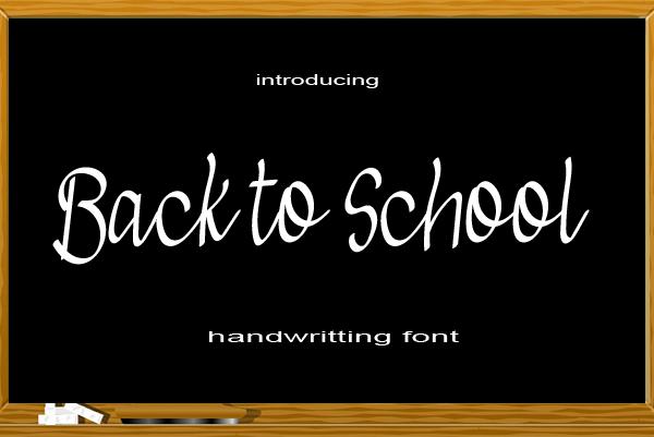 Back to School Font