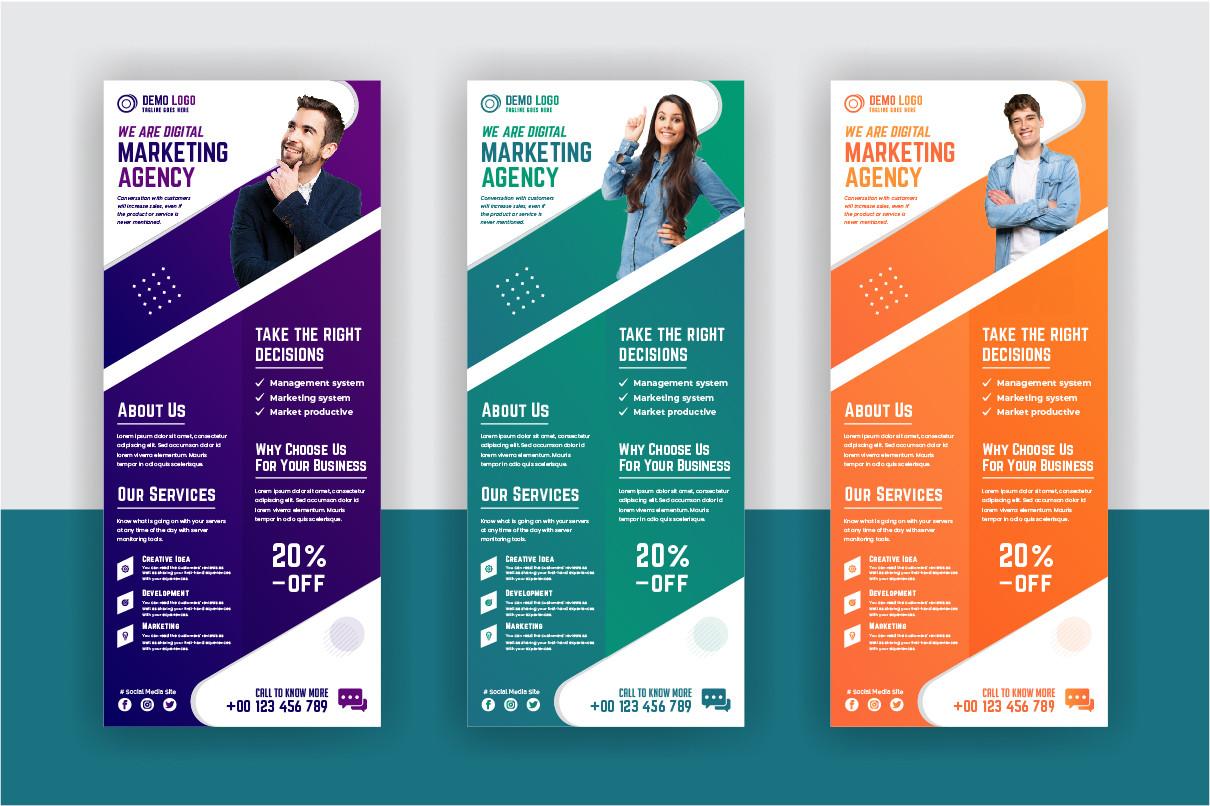 Digital Marketing Agency Roll Up Banner