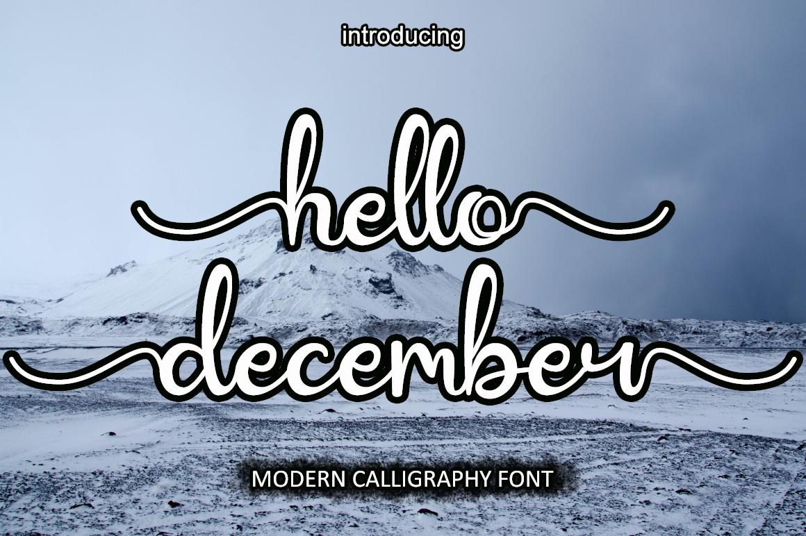 Hello December Font