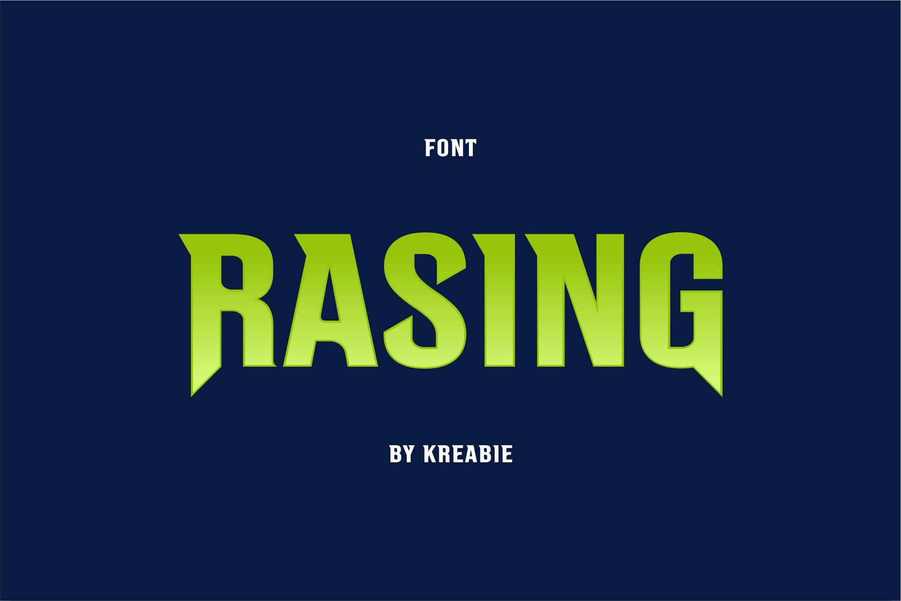 Rasing Font