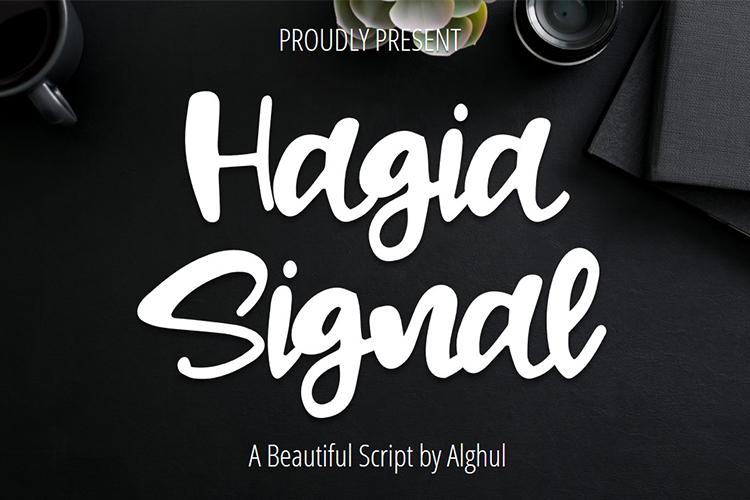 Hagia Signal Font