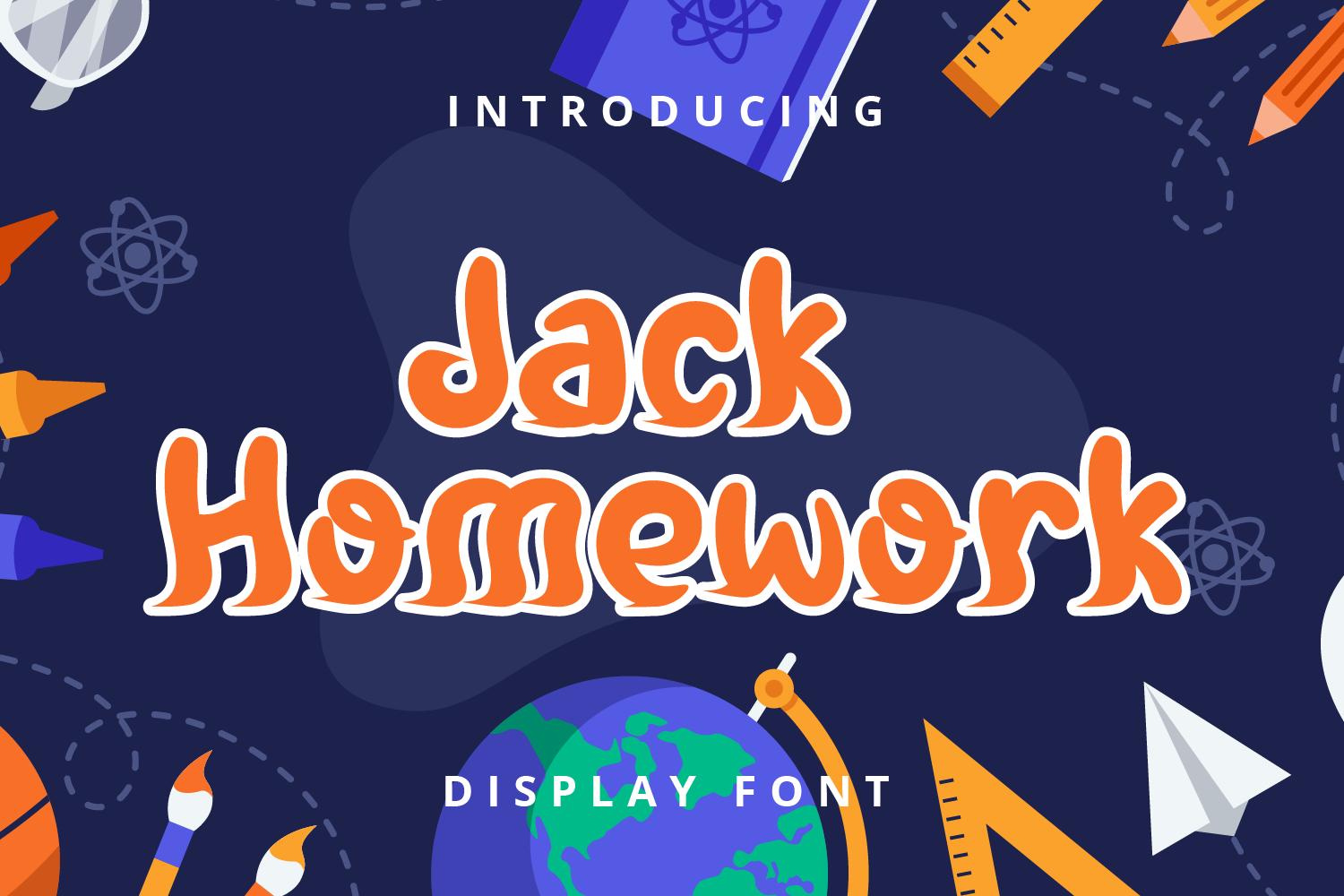 Jack Homework Font