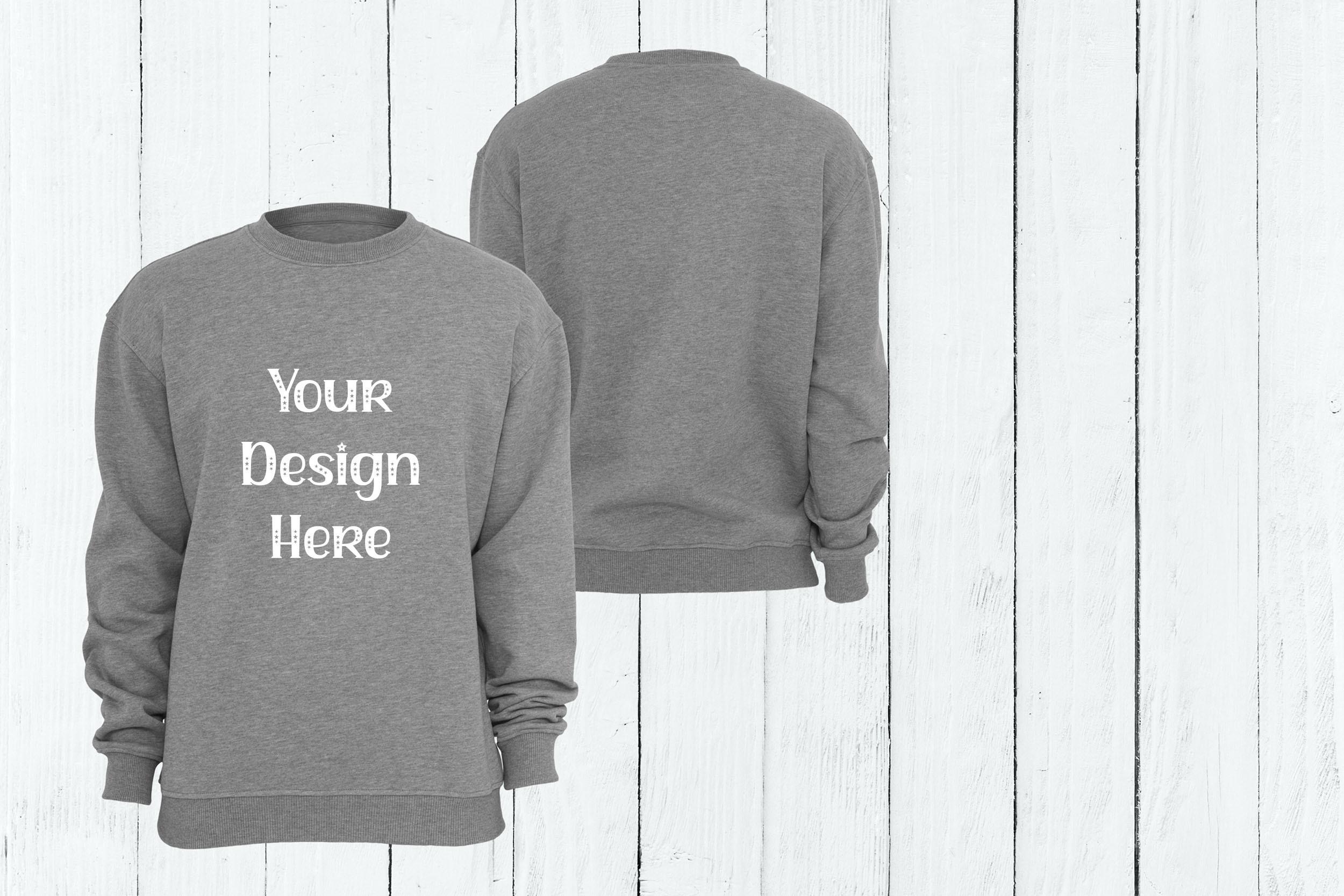 Gray Sweatshirt Mockup