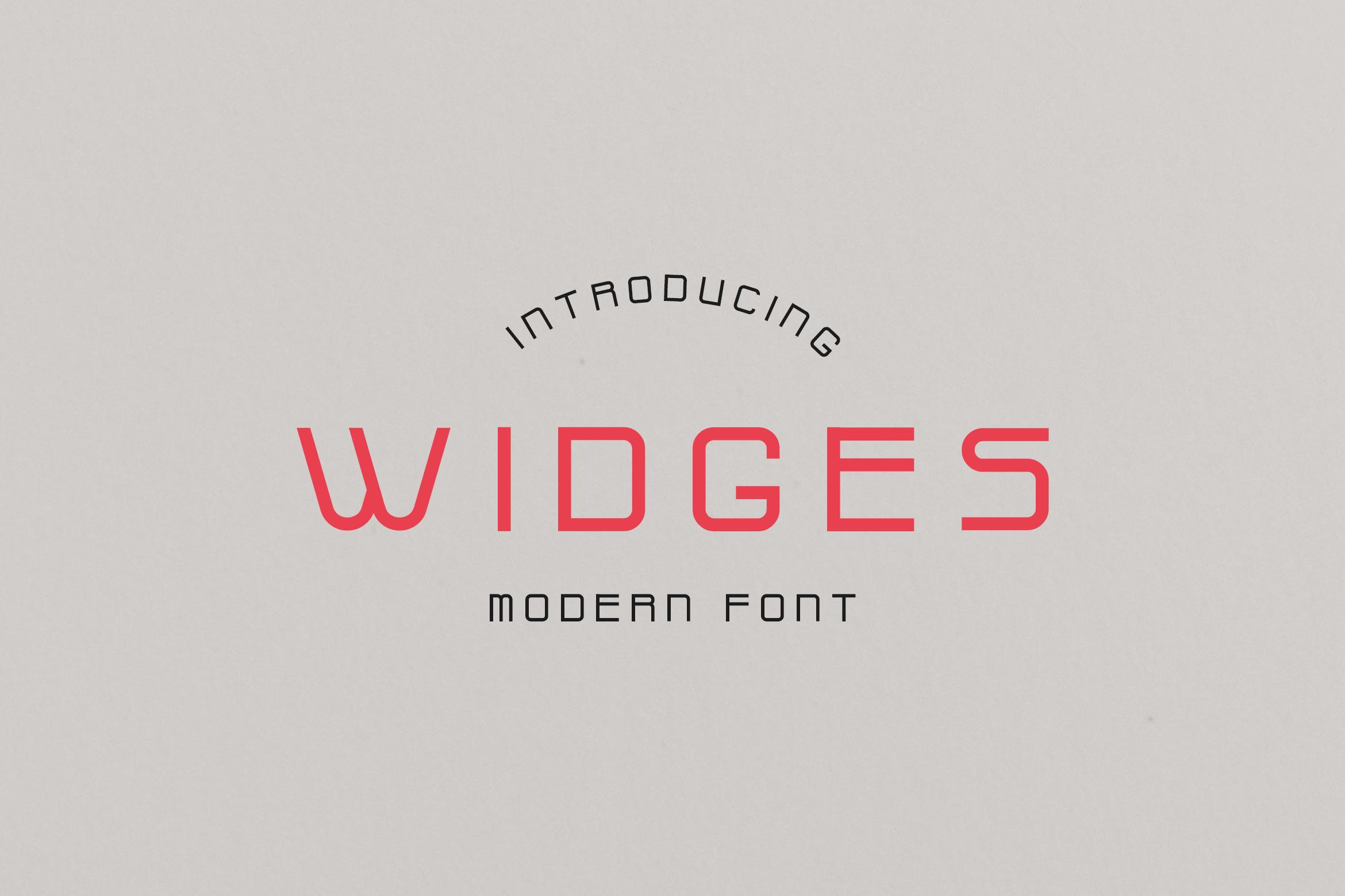 Widges Font