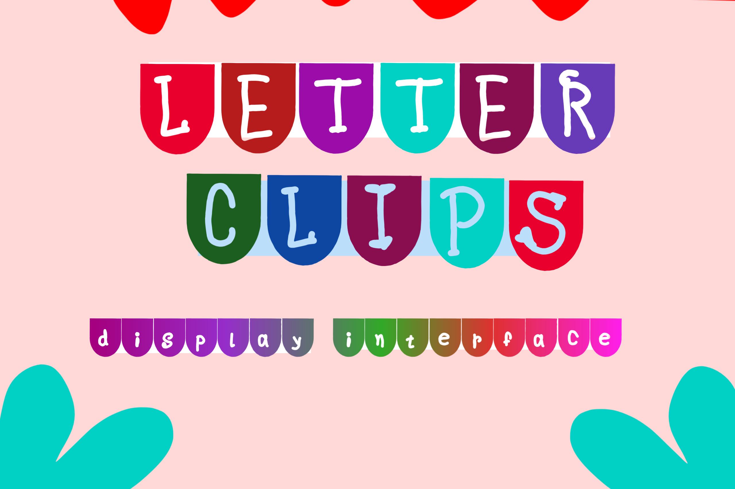 Letter Clips Font