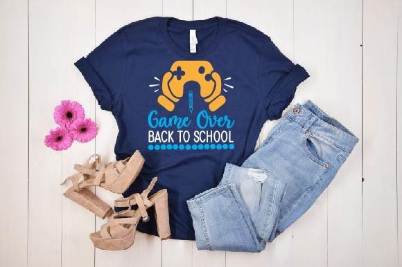 Game over Back to School Svg