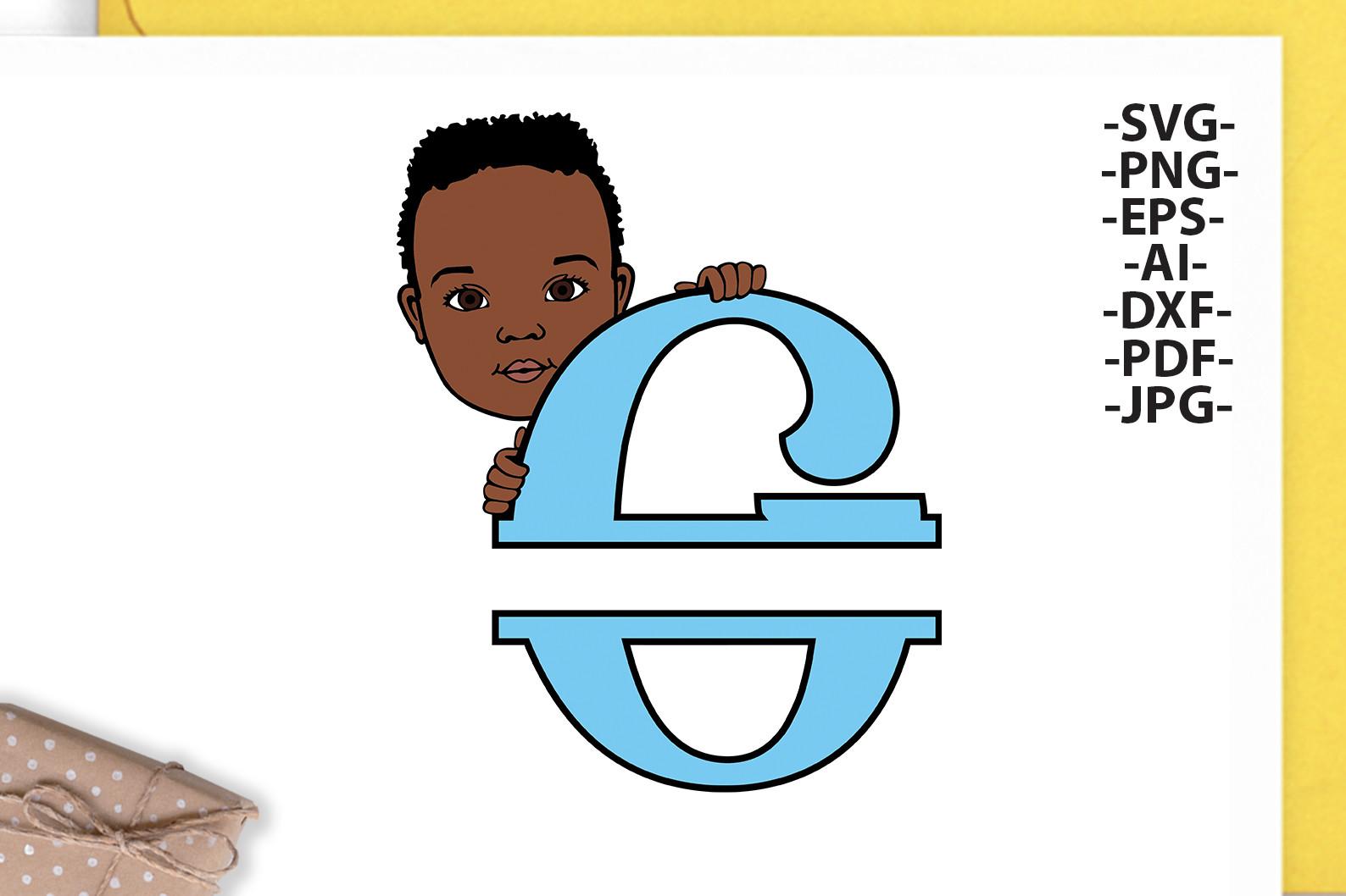Black Boy Svg Letter G,Alphabet Name Svg