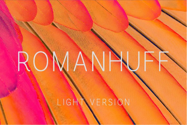Romanhuff Light Font