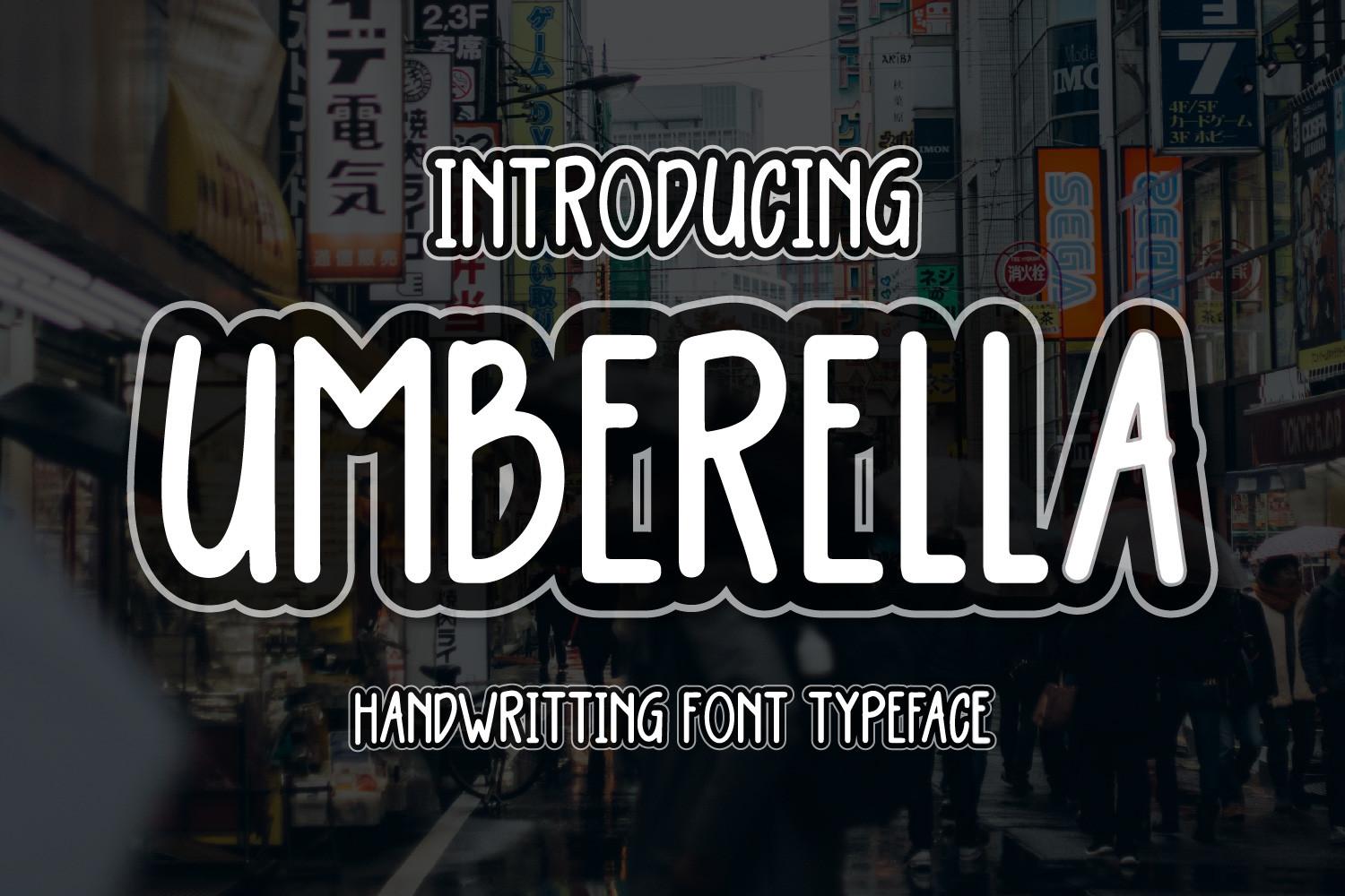 Umberella Font
