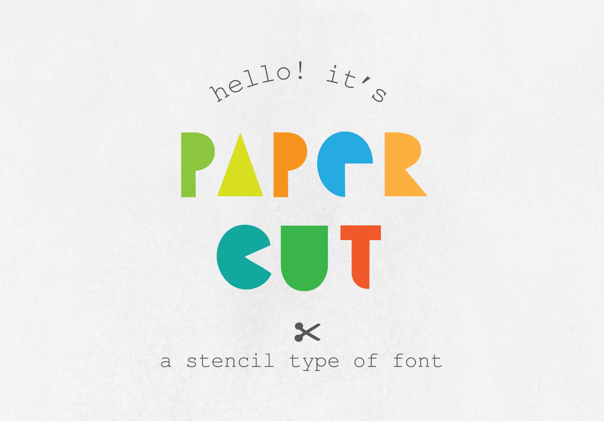 Paper Cut Font