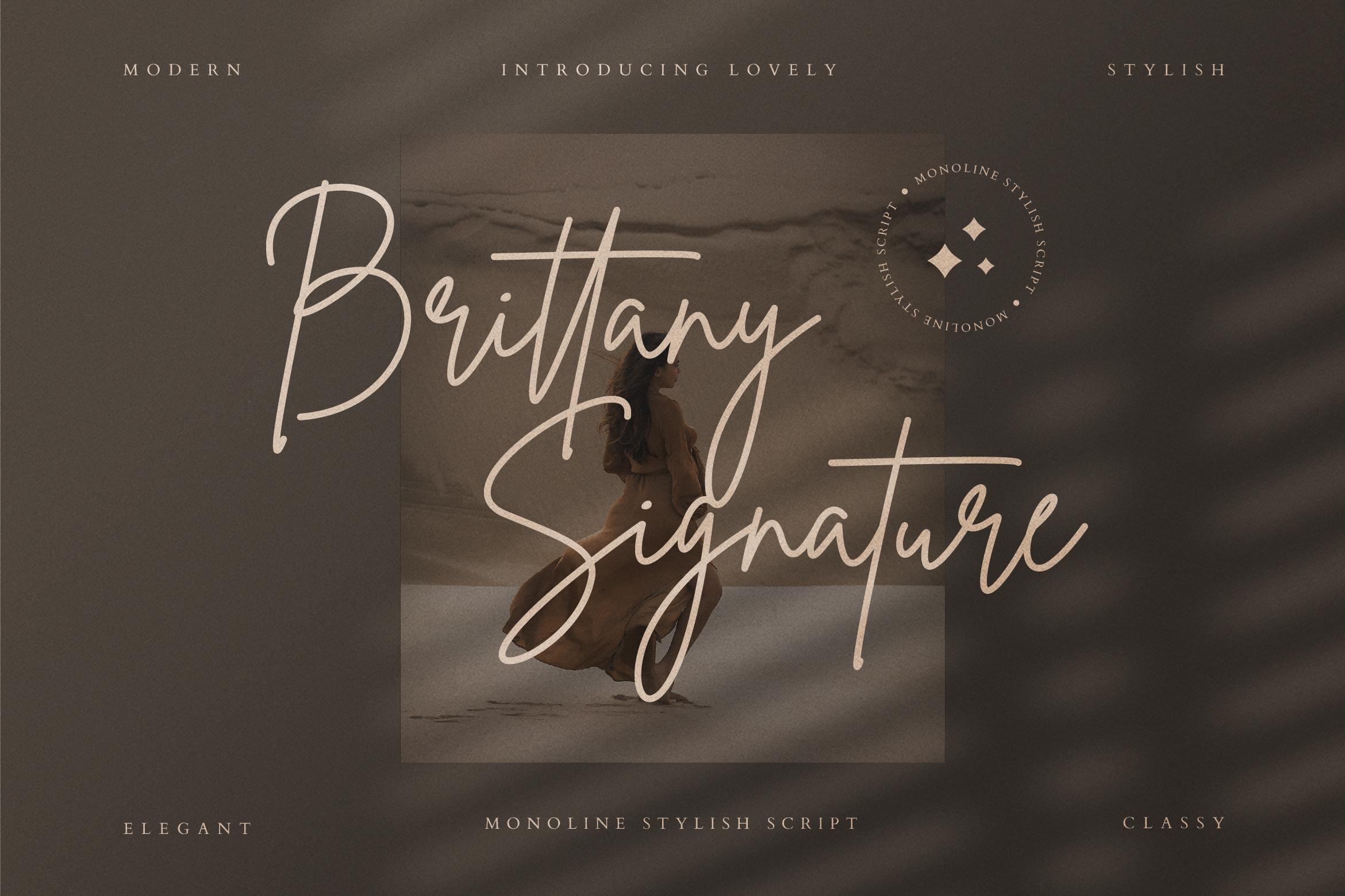 Brittany Signature Script Font