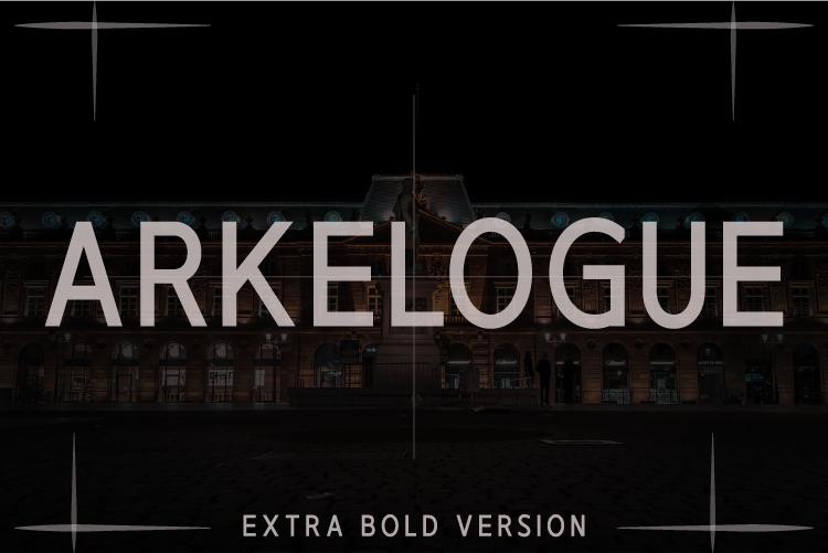 Arkelogue Extra Bold Font
