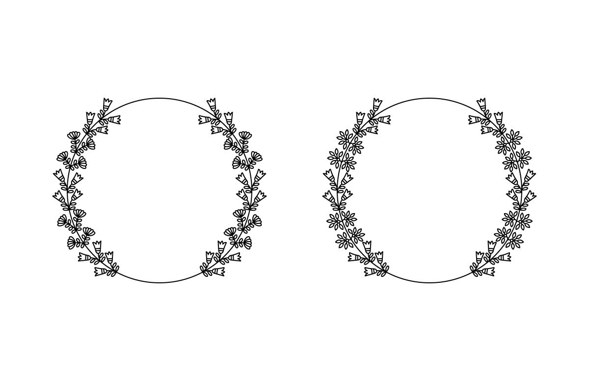 Circle Flower Frame