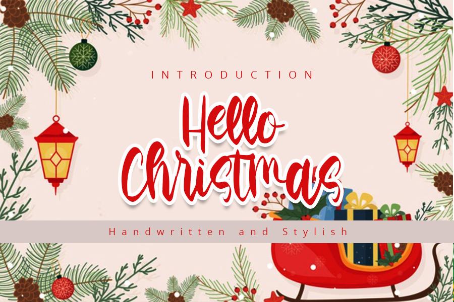 Hello Christmas Font