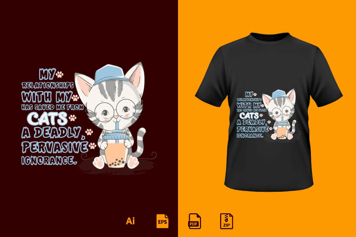 Cat Tshirt Design 22