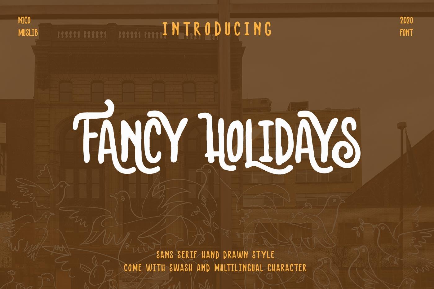 Fancy Holidays Font