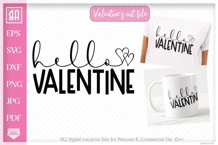 Hallo Valentine SVG, Valentine's DaySVG