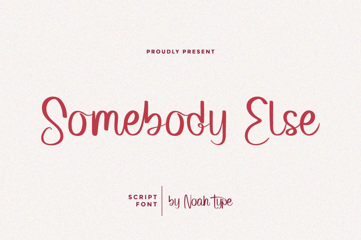 Somebody else Font