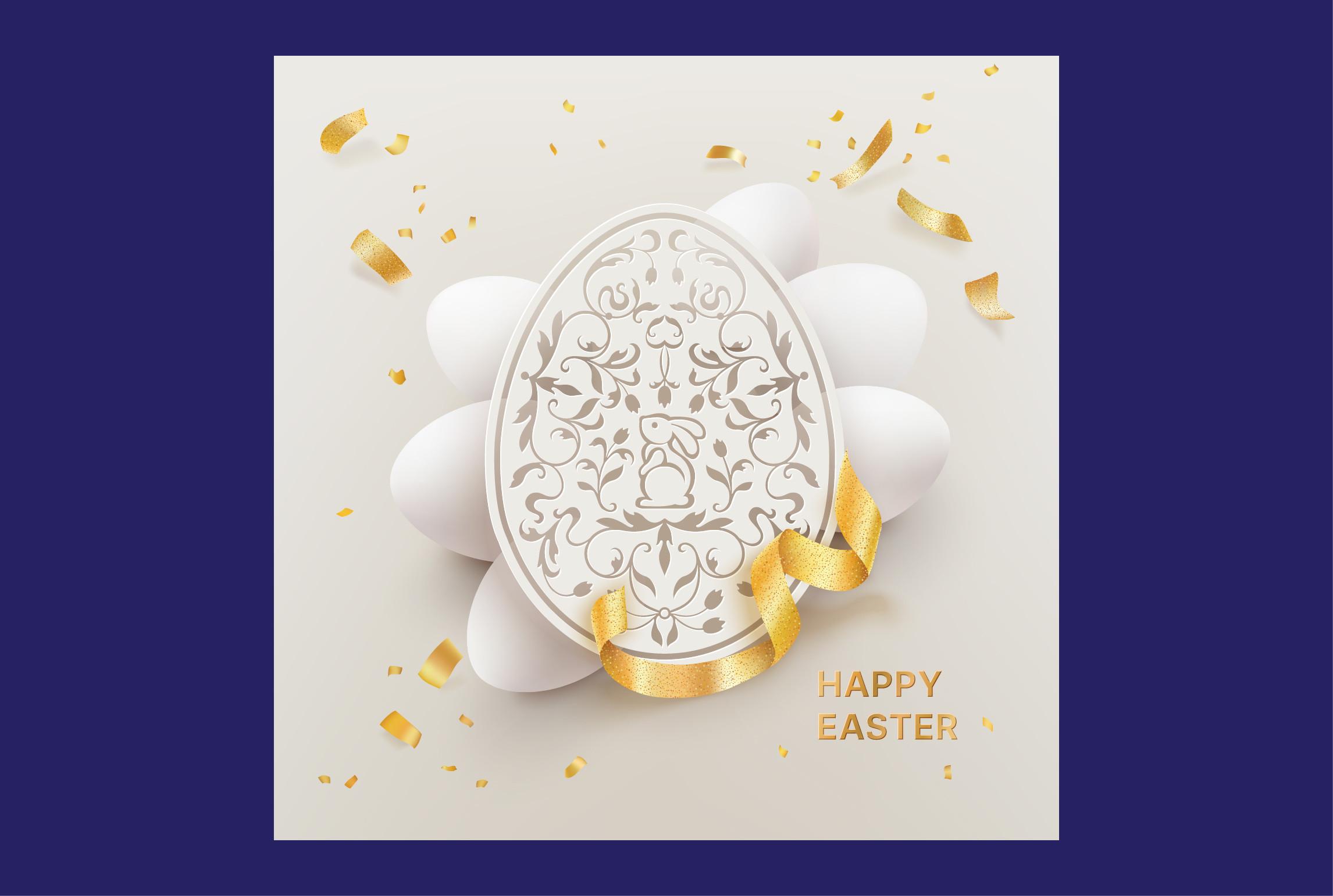 Paper Cut Easter Egg Design