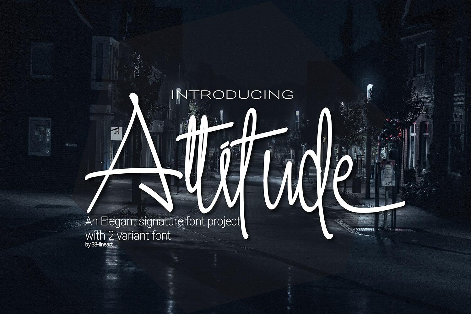 Attitude Font