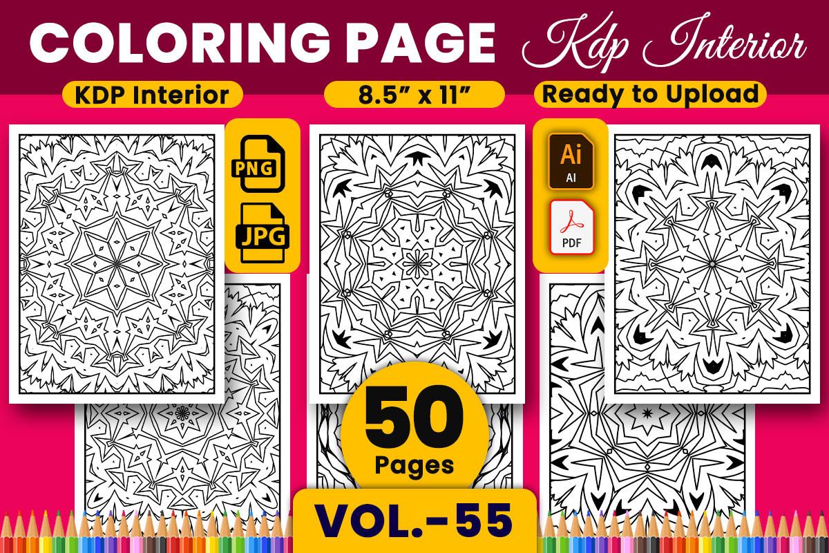 Adult Mandala Coloring Page Kdp Interior