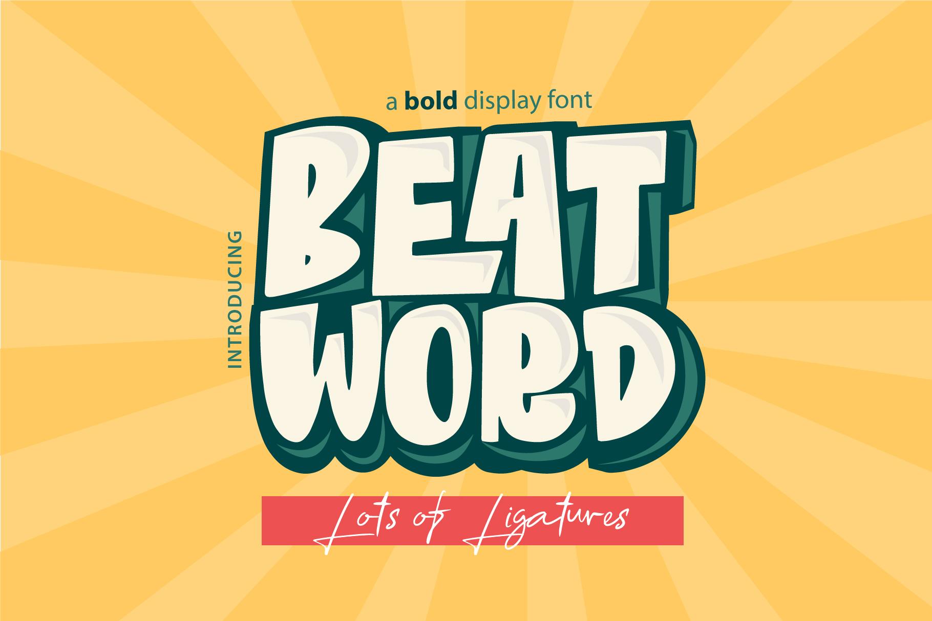 Beat Word Font