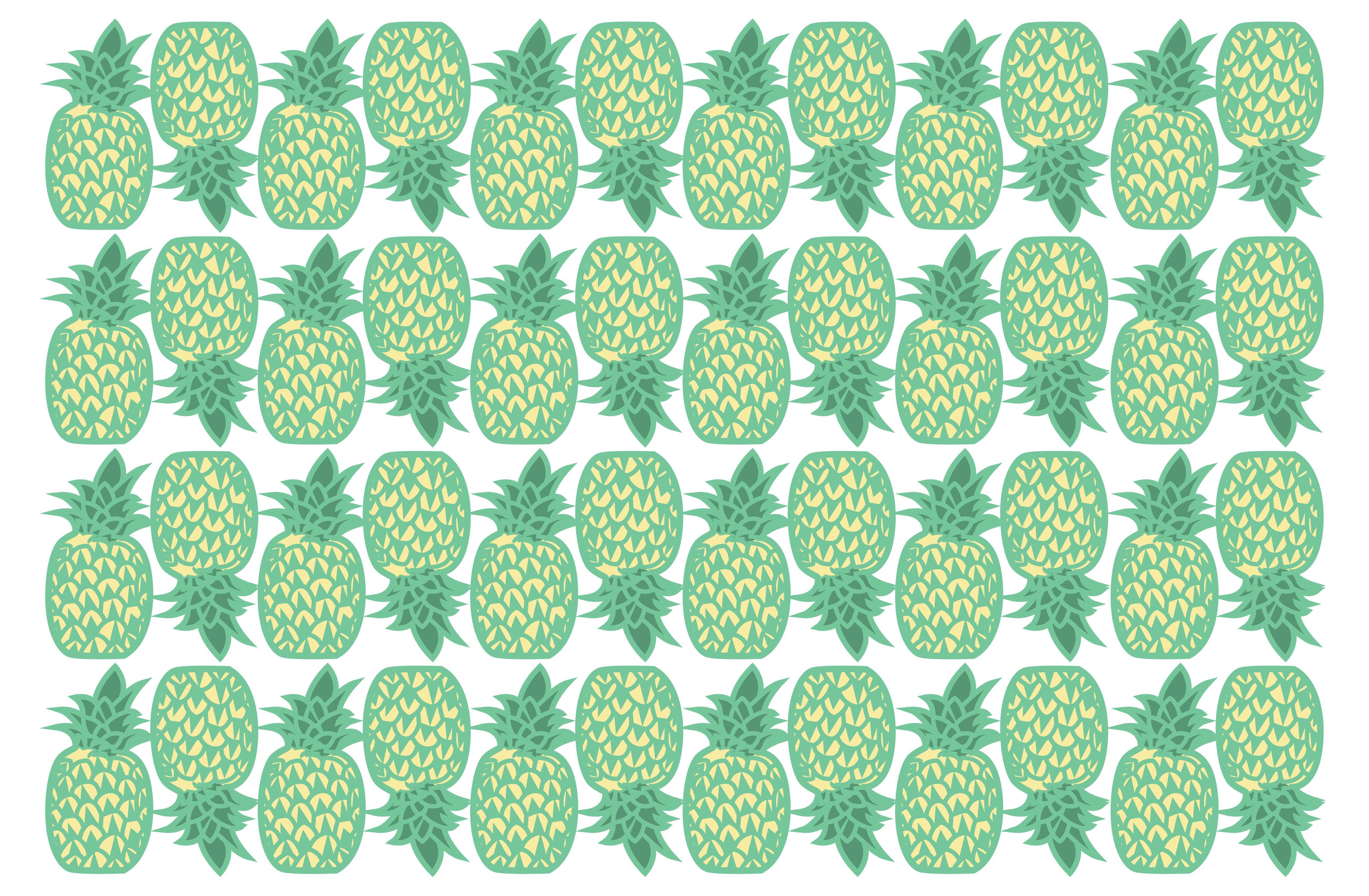 Pattern Vector Pineapple Artistic