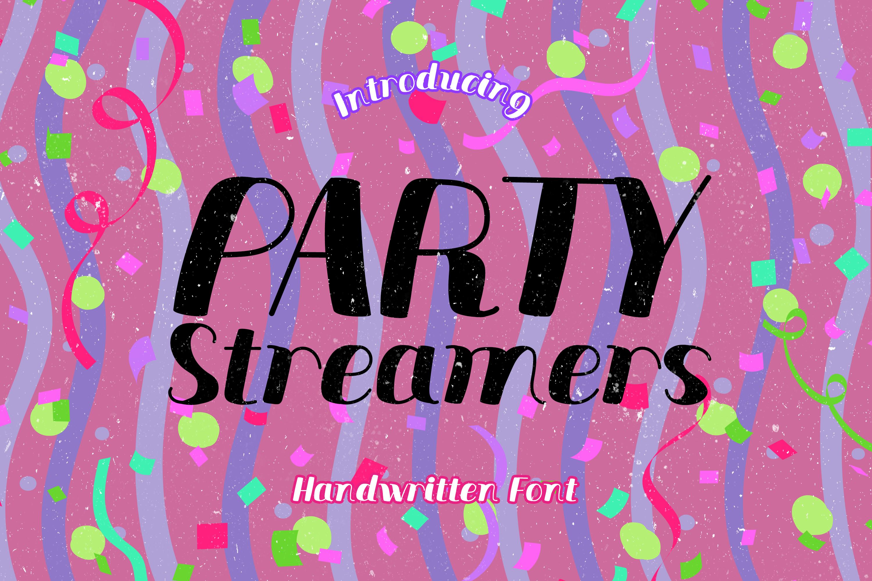 Party Streamers Font