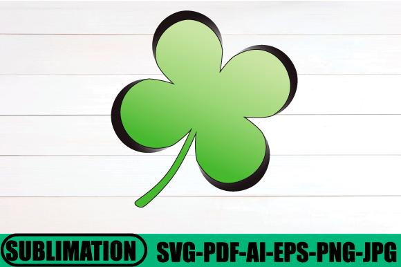 Shamrock Leopard Sublimation Design Svg
