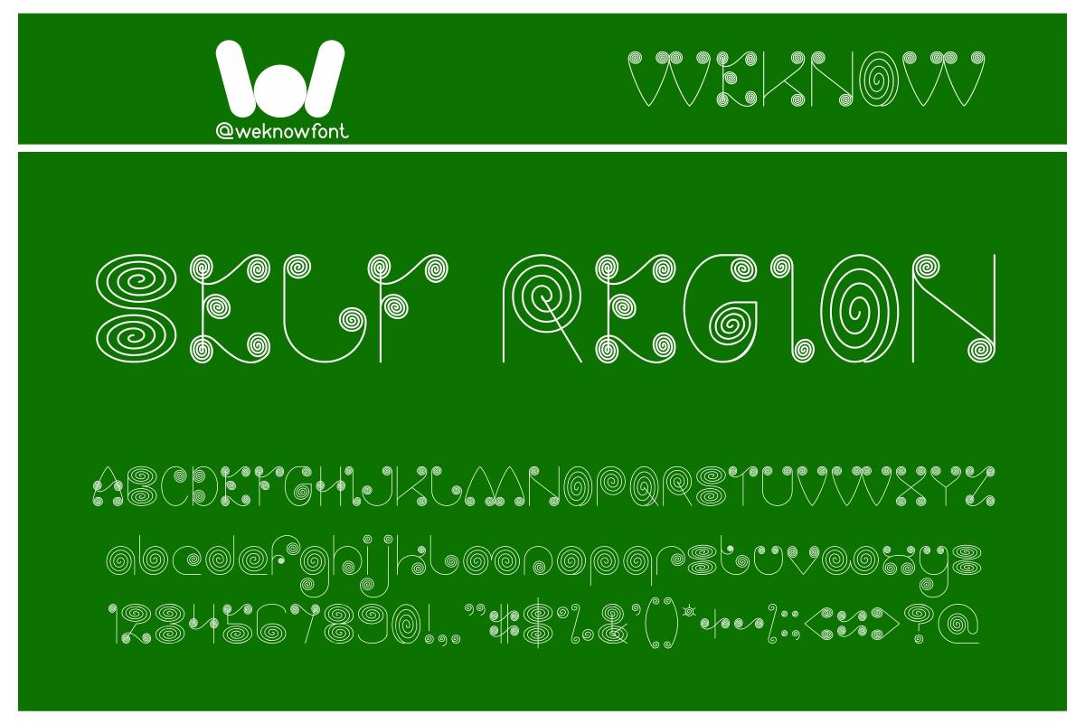 Self Region Font