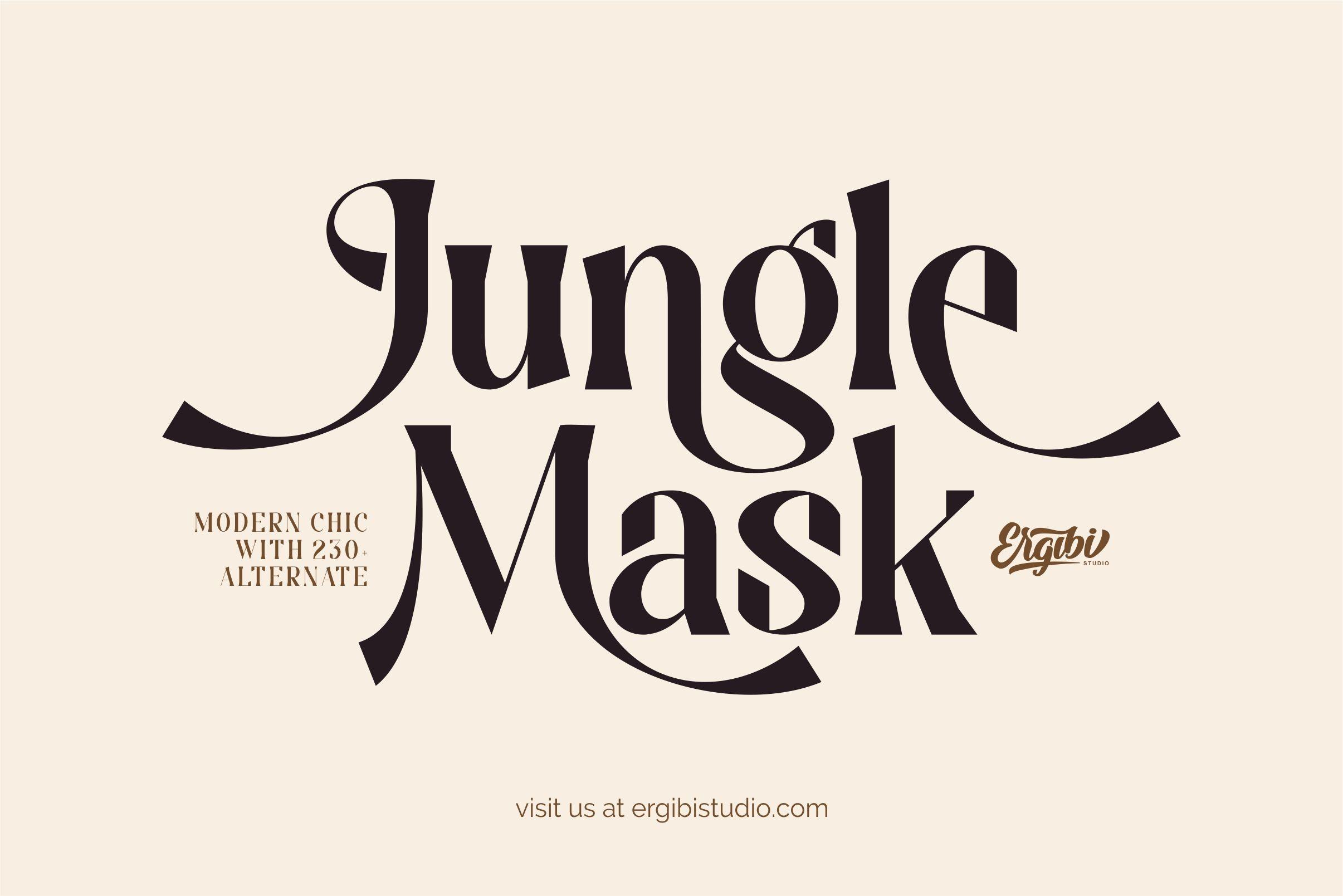 Jungle Mask Font