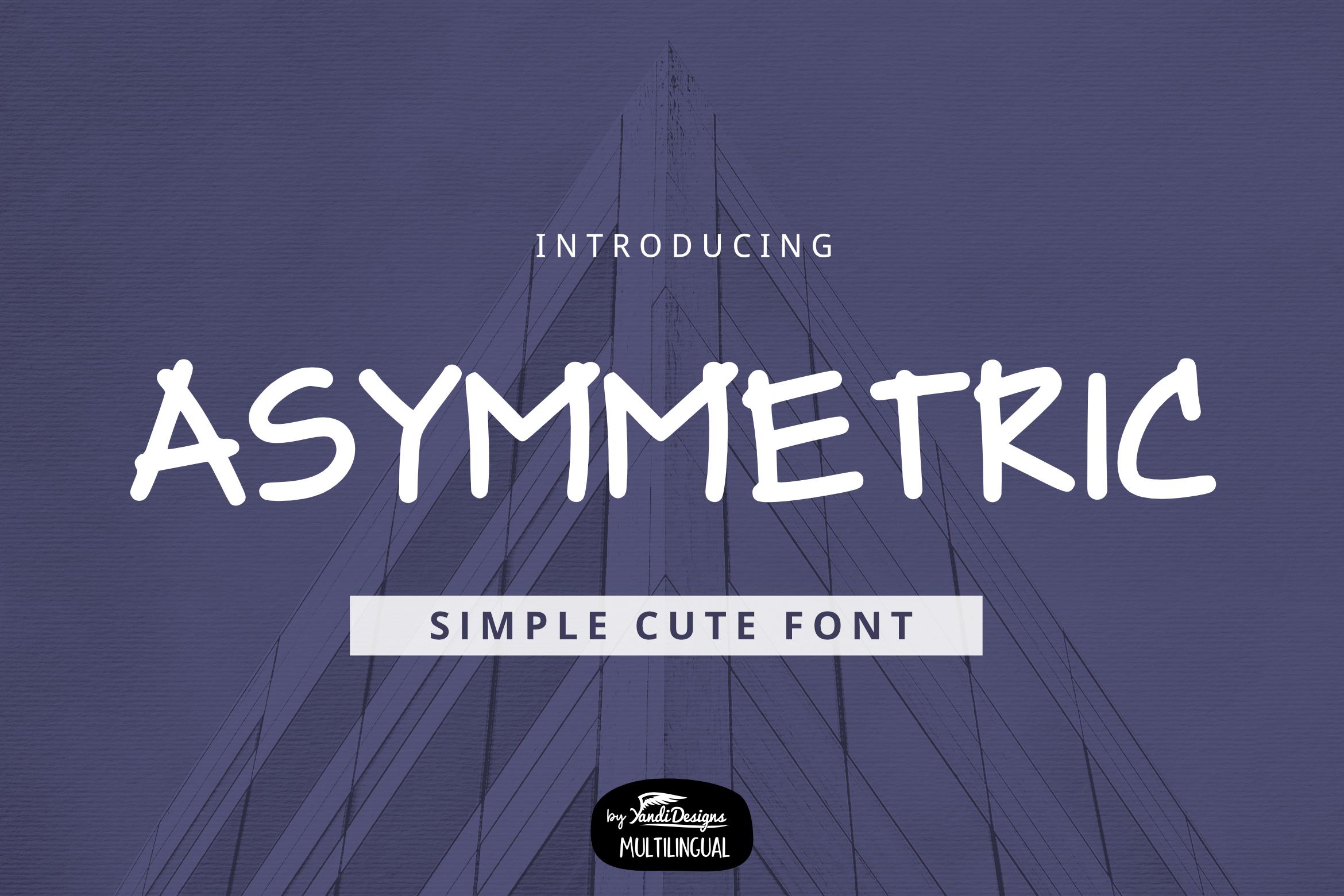 Asymmetric Font