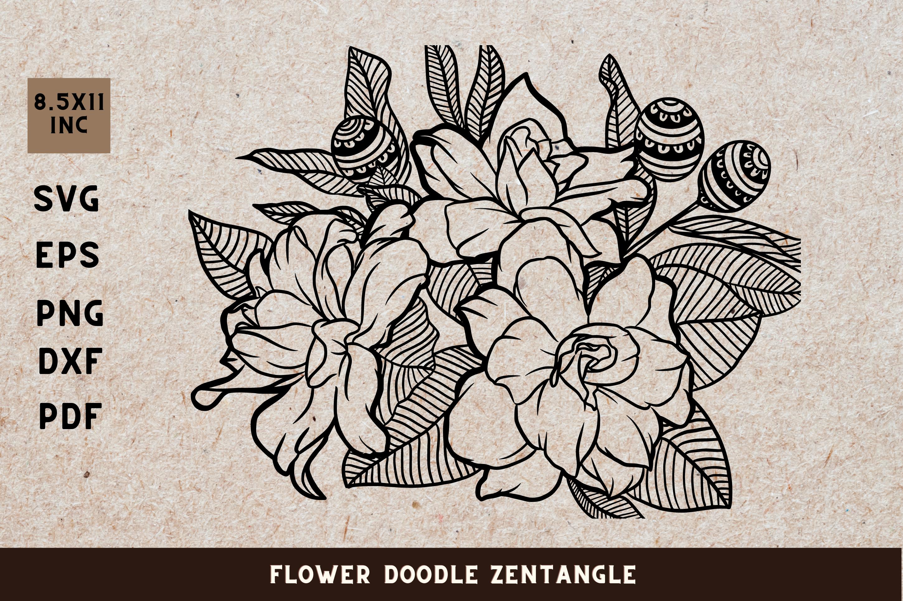 Flower Doodle Zenangle