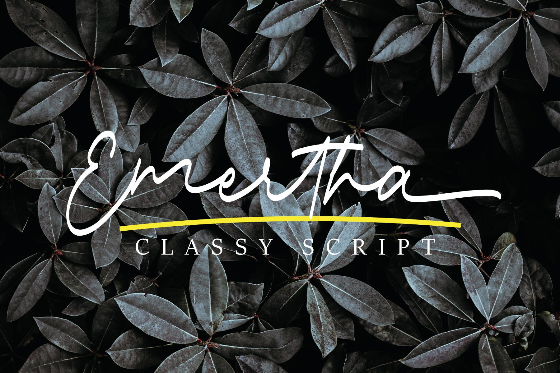 Emertha Script Font