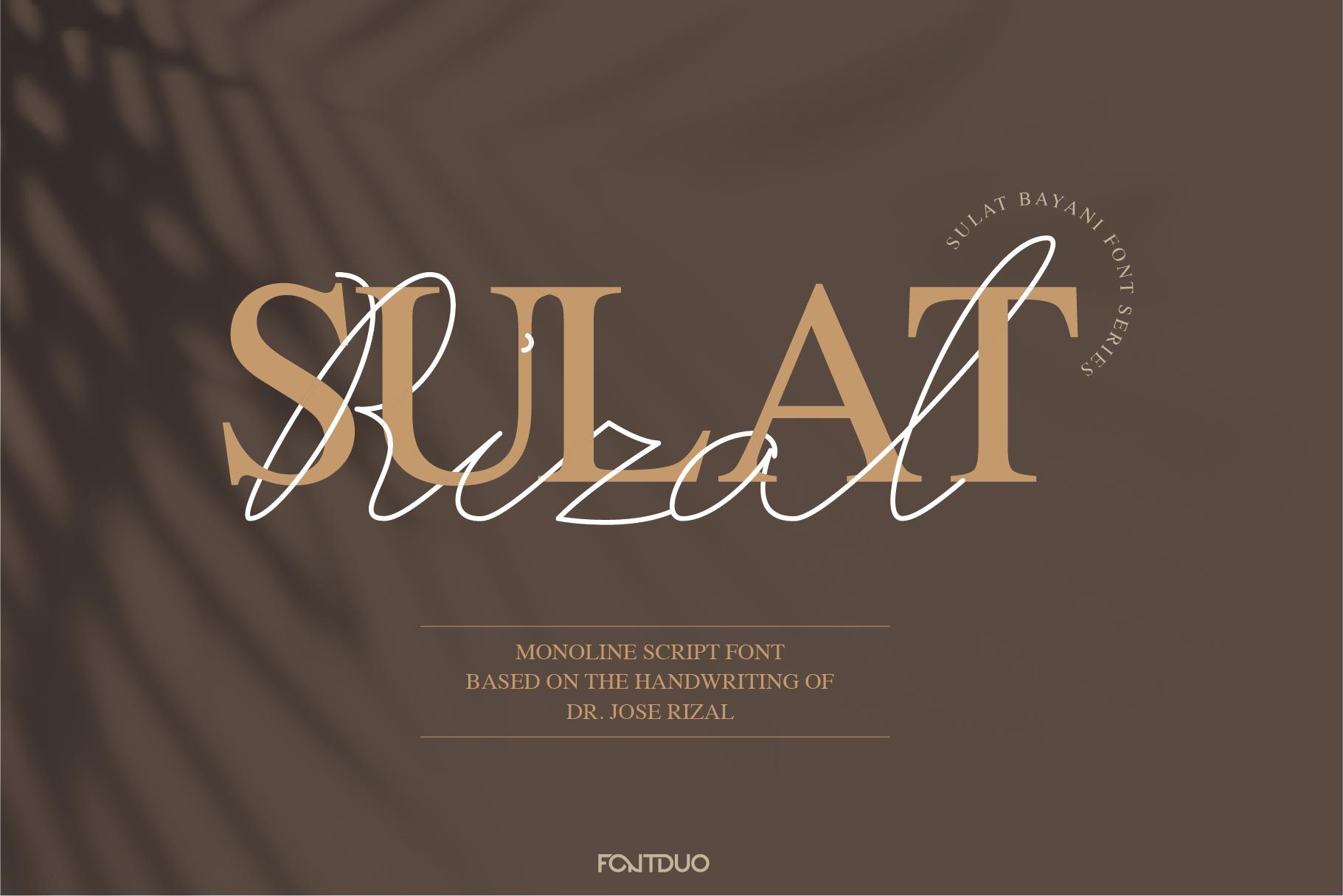 Sulat Rizal Font