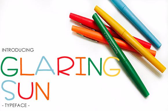 Glaring Sun Font