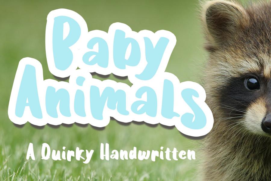 Baby Animals Font