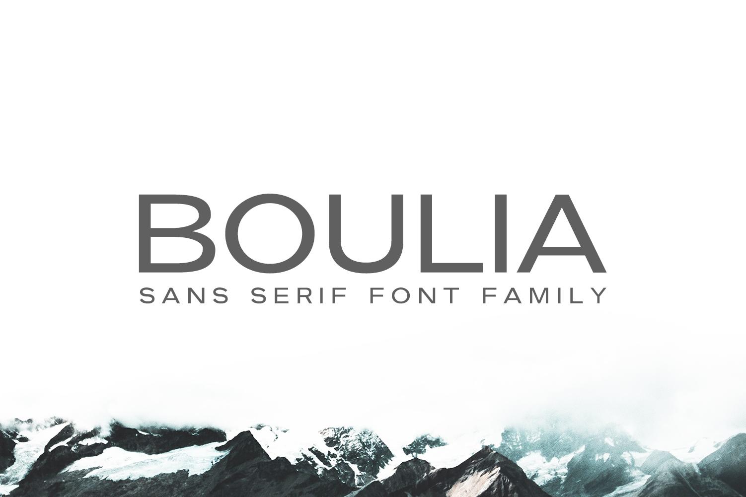 Boulia Family Font