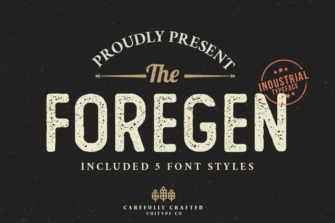 The Foregen Font